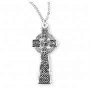 Sterling Silver Celtic Cross-18" Chain - Boxed - Necklace