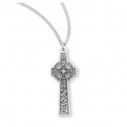 Sterling Silver Irish Celtic cross - Necklace