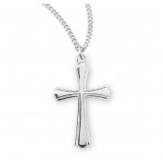 Sterling Silver Plain Cross - Necklace