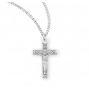 Sterling Silver Tiny Crucfix - 16" Chain - Boxed - Necklace Sterling Silver Tiny Crucfix - 16" Chain - Boxed - Necklace