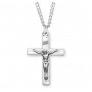 Sterling Silver Medal Crucfix - 20" Chain - Boxed - Necklace