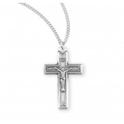 Sterling Silver Crucifix with 18" Chain - Boxed - Necklace