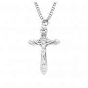 Sterling Silver Fancy Crucifix 18" Chain - Boxed - Necklace