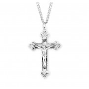 Sterling Silver Rosary Crucfix 24" Chain - Boxed - Necklace