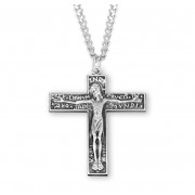 Sterling Silver "Good Friday" Cross, w/24" Chain - Boxed - Necklace