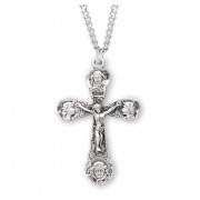Sterling Silver Rosary Crucfix 24" Chain - Boxed - Necklace