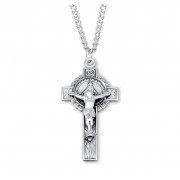 Sterling Silver Miraculous Crucifix - 24" Chain - Boxed - Necklace Sterling Silver Miraculous Crucifix - 24" Chain - Boxed - Necklace