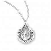 Sterling Silver Miraculous Medal - Necklace Sterling Silver Miraculous Medal - Necklace