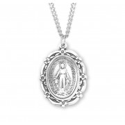 Sterling Silver Lrg Miraculous 24" Chain - Boxed - Necklace