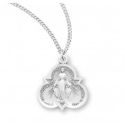 Sterling Silver Trinity Miraculous - 18" Chain - Boxed - Necklace