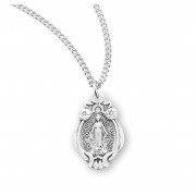 Sterling Silver Miraculous Medal - Necklace Sterling Silver Miraculous Medal - Necklace