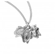 Sterling Silver Triple Slide Lily Miraculous-18" Chain - Boxed - Necklace
