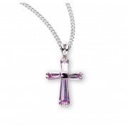 Pink Zircon Cross Pendant