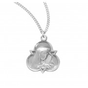 Sterling Silver Trinity Our Lady of Sorrows-18" Chain - Boxed - Necklace