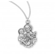 Sterling St. Joseph Charm - 16" Chain - Boxed - Necklace Sterling St. Joseph Charm - 16" Chain - Boxed - Necklace