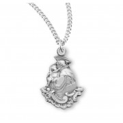 Sterling Silver St. Anthony Charm w/18" Chain - Boxed - Necklace Sterling Silver St. Anthony Charm w/18" Chain - Boxed - Necklace