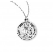 Sterling Silver Medal Round OL of Czestochowa 18" Chain - Boxed - Necklace Sterling Silver Medal Round OL of Czestochowa 18" Chain - Boxed - Necklace