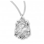 Sterling Silver Fancy St. Anthony - 18" Chain - Boxed - Necklace