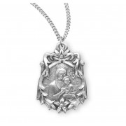 Sterling Silver Fancy Our Lady P.H.-18" Chain - Boxed - Necklace