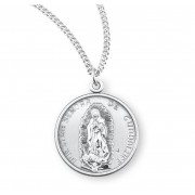 Sterling Silver Our Lady Guadalupe w/18" Chain - Boxed - Necklace