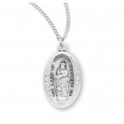 Sterling Silver Our Lady of Victory-18" Chain - Boxed - Necklace