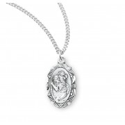 Sterling Silver St. Christopher Medal 18" Chain - Boxed - Necklace Sterling Silver St. Christopher Medal 18" Chain - Boxed - Necklace
