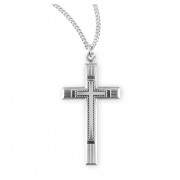 Sterling Silver Cross on an 18" Chain - Boxed - Necklace