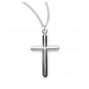 Sterling Silver Med. Cross on Cross-18" Chain - Boxed - Necklace