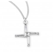Sterling Silver Saint Brigid Cross - Necklace