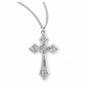 Sterling Silver 1-3/16" Cross on an 18" Chain - Boxed - Necklace