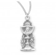 Sterling Silver Small Chalice w/Wheat & Grapes-18" Chain - Boxed - Necklace Sterling Silver Small Chalice w/Wheat & Grapes-18" Chain - Boxed - Necklace