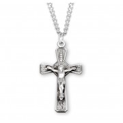 Sterling Silver Crucifix w/24" Chain - Boxed - Necklace
