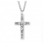 Sterling Silver Medal Rosary Crucifix- 24" Chain - Boxed - Necklace Sterling Silver Medal Rosary Crucifix- 24" Chain - Boxed - Necklace