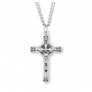 Sterling Silver Fancy Crucfix 20" Chain - Boxed - Necklace