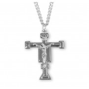 Sterling Silver Cimabue Crucfix - 24" Chain - Boxed - Necklace