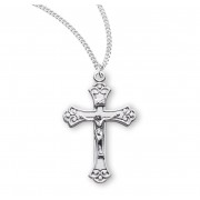 Sterling Silver Med. Fancy Crucfix - 18" Chain - Boxed - Necklace