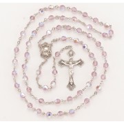 6mm Finest Light Amethyst Sterling Rosary