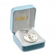 St Jude Thaddeus the Apostle round 1-1/8" medal-24" Chain - Boxed - Necklace