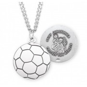Sterling St. Christopher Soccer-24" Chain - Boxed - Necklace Sterling St. Christopher Soccer-24" Chain - Boxed - Necklace