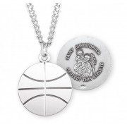 Sterling St. Christopher Basketball-24" Chain - Boxed - Necklace Sterling St. Christopher Basketball-24" Chain - Boxed - Necklace