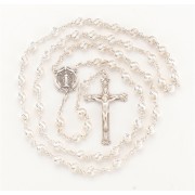 Spiral Corrugated Sterling Rosary