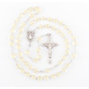 Jonquil Finest Austrian Crystal Sterling Silver Rosary