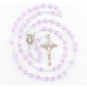 Violet Finest Austrian Crystal Sterling Silver Rosary Violet Finest Austrian Crystal Sterling Silver Rosary