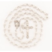 Frosted Sterling Silver Rosary