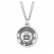Sterling St. Christopher Air Force-24" Chain - Boxed - Necklace Sterling St. Christopher Air Force-24" Chain - Boxed - Necklace