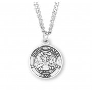 Sterling St. Christopher Army-24" Chain - Boxed - Necklace Sterling St. Christopher Army-24" Chain - Boxed - Necklace