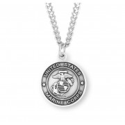 Sterling St. Michael Marines - 24" Chain - Boxed - Necklace Sterling St. Michael Marines - 24" Chain - Boxed - Necklace