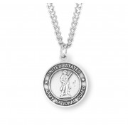 Sterling St. Michael Army Nat'l Guard - 24" Chain - Boxed - Necklace Sterling St. Michael Army Nat'l Guard - 24" Chain - Boxed - Necklace