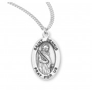 Sterling Oval St Dennis - 20" Chain - Boxed - Necklace