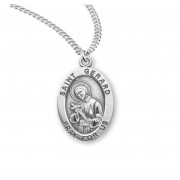 Sterling Oval St Gerard - 20" Chain - Boxed - Necklace